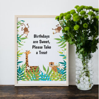 Jungle Safari Geburtstagsfeier Poster