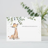 Jungle Safari Giraffe Eucalyptus Baby Dusche
