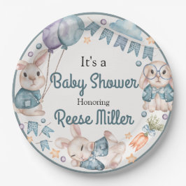 Jungle Safari Greenery Baby Shower Party Pappteller