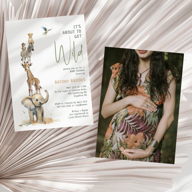 Jungle Safari "It's about Get Wild" Foto Einladung (Von Creator hochgeladen)