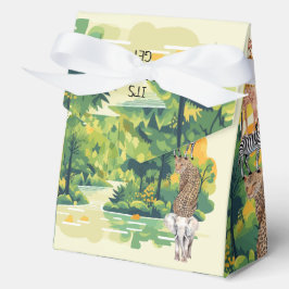 Jungle Safari "It's About To Get Wild" Baby Shower Geschenkschachtel