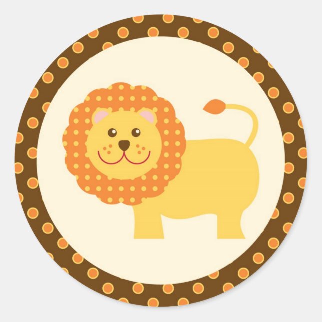 Jungle Safari Siegel Sticker (Vorderseite)