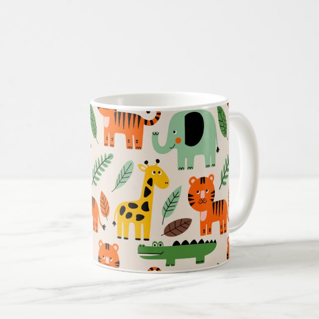 Jungle Safari-Tasse Kaffeetasse (VorderseiteRechts)