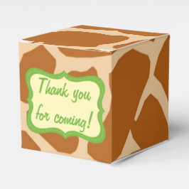 Jungle Safari Tier niedliche Gefälligkeitsboxen Geschenkschachtel