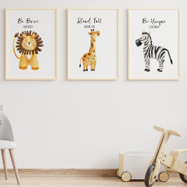 Jungle Safari Tiere Kinderzimmer für benutzerdefin Bilderwand Sets