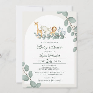 Jungle Safari Wild Baby Dusche Einladung