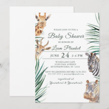 Jungle Safari Wild Baby Dusche