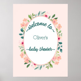 Jungle Safari Wild Baby Dusche Poster