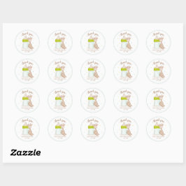 Jungle Safari Wild Baby Dusche Runder Aufkleber