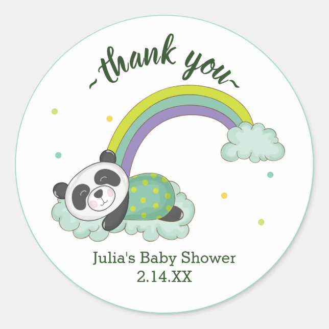 Jungle Safari Wild Baby Dusche Runder Aufkleber (Vorderseite)