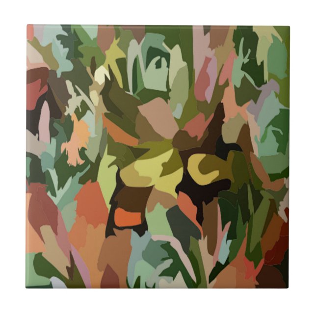 Jungle Scrabble Fliese (Vorderseite)