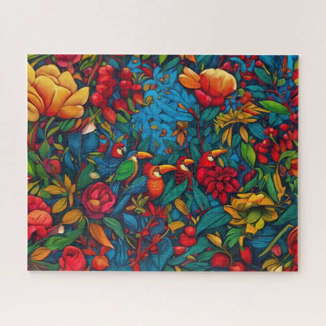 Jungle Serenade im Meer der Blumen (Horizontal)
