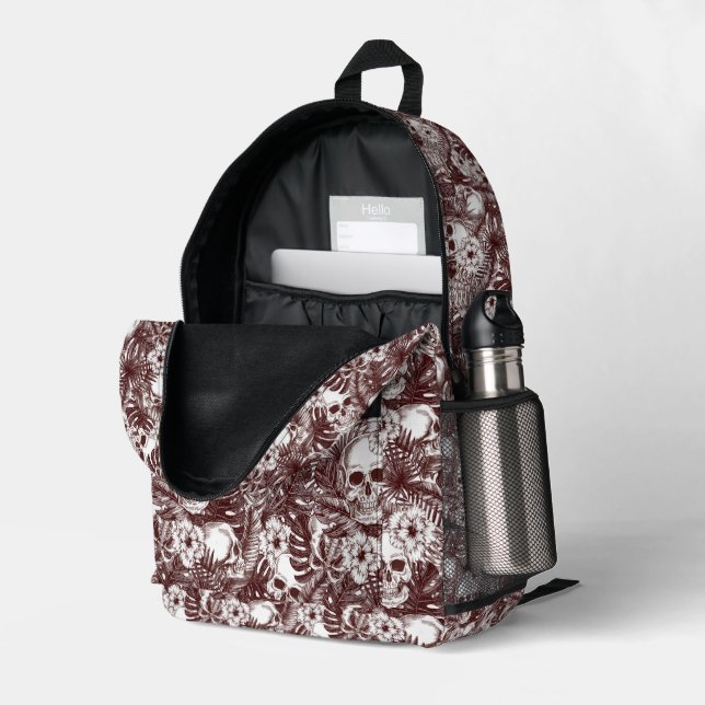 Jungle Skulls Rucksack #3 (Rückseitige Ecke links (Offen) )