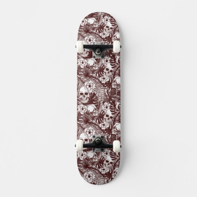 Jungle Skulls Skateboard (Vorderseite)