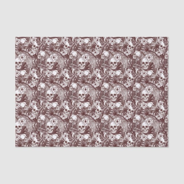 Jungle Skulls Tissue Paper Seidenpapier (Vorderseite)