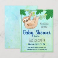 Jungle Sloth Baby Dusche Party