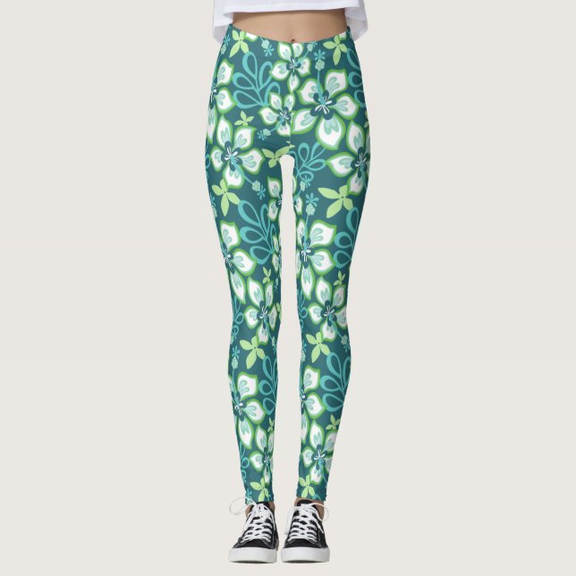 JUNGLE SURF (AQUAMARIN COMBO) LEGGINGS (Vorderseite)