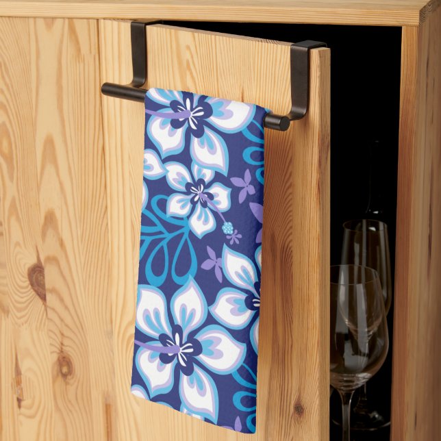 JUNGLE SURF (BLAUER COMBO) GESCHIRRTUCH (Drittel gefaltet)