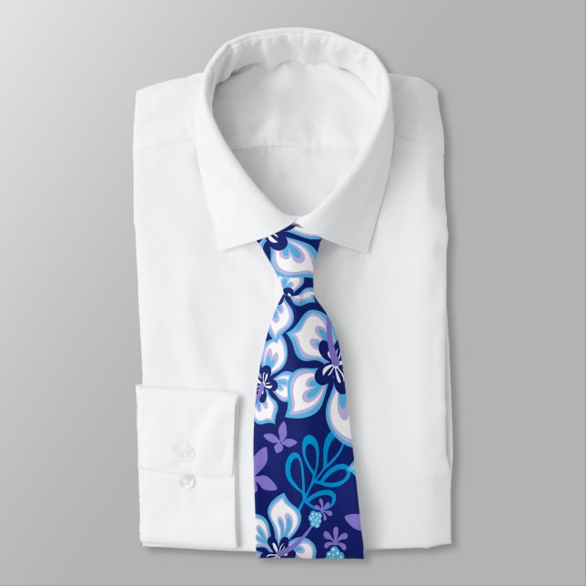 JUNGLE SURF (BLUE COMBO) NECK TIE KRAWATTE (Gebunden)