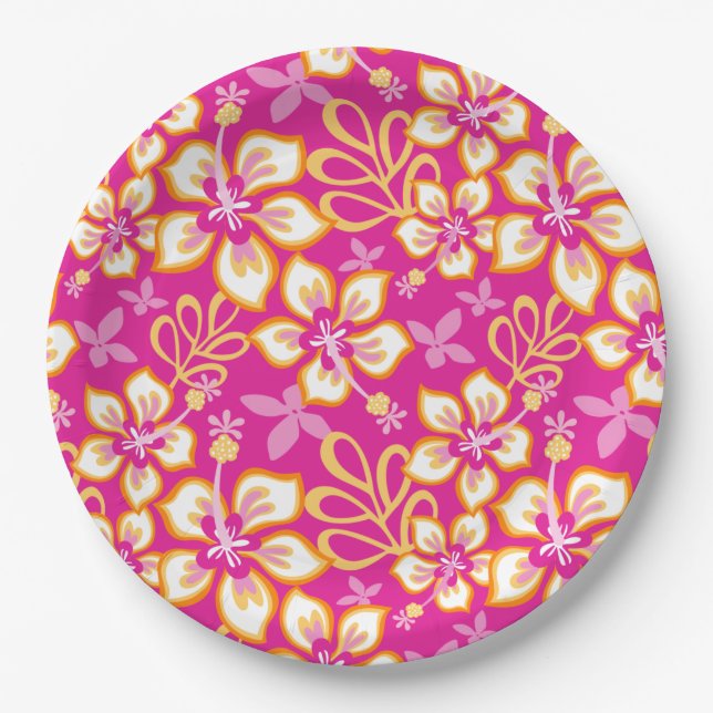 JUNGLE SURF (HOT PINK COMBO) PAPPTELLER (Vorderseite)
