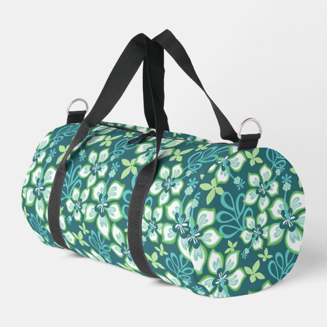 JUNGLE SURF PATTER IN AQUAMARIN DUFFLE BAG (Linke Seite)