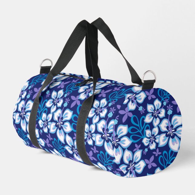 JUNGLE SURF PATTER IN BLAU DUFFLE BAG (Linke Seite)