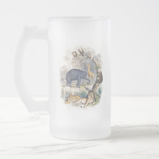 Jungle Tableau Mattierte Tasse (Links)