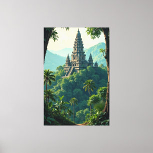Jungle Temple Leinwanddruck
