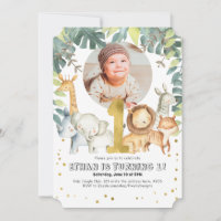 Jungle-Tiere Junge 1. Geburtstag