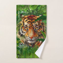 Jungle Tiger Badetuch Set | Farbenfrohe Tiger Art