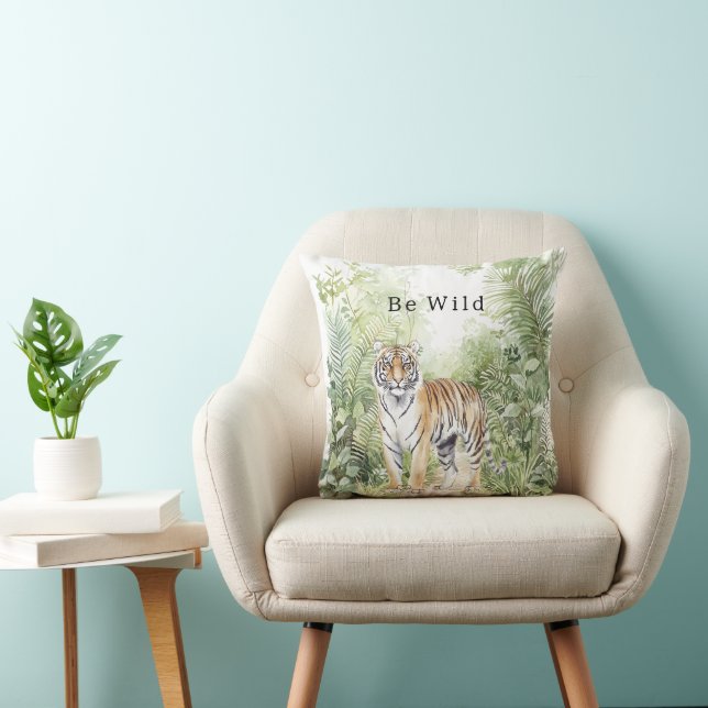 Jungle Tiger Birthday Kissen (Stuhl )