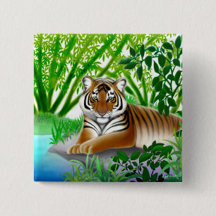 Jungle Tiger Button