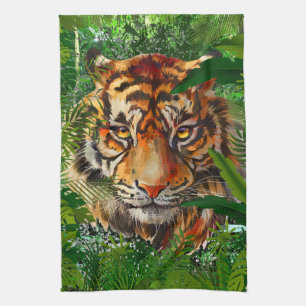 Jungle Tiger Küchentuch Tiger Art