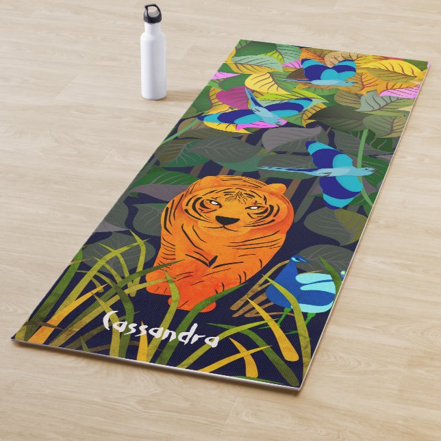 Jungle Tiger Sun Bear Indische Roller Birnen Yogamatte (Beispiel)