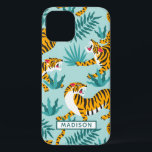 Jungle Tiger Trendy Personalisiert Case-Mate iPhone Hülle<br><div class="desc">Jungle Tiger Trendy Personalisiertes Telefongehäuse. Niedliche coole und personalisierte Handy Gehäuse Design. Personalisieren Sie dieses benutzerdefinierte Design mit Ihrem eigenen Namen oder Text.</div>