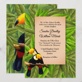 Jungle Toucans Hochzeitseinladung Einladung