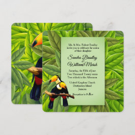 Jungle Toucans Hochzeitseinladung Einladung
