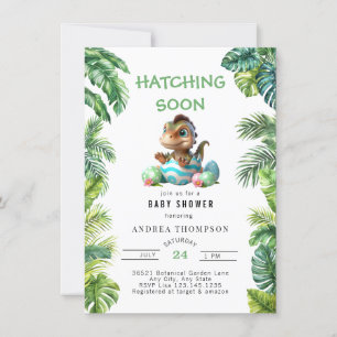 Jungle tropicale   Invitation Baby shower