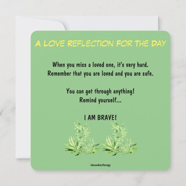 Jungle Whispers of Encouragement Series Carte plat (Dos)