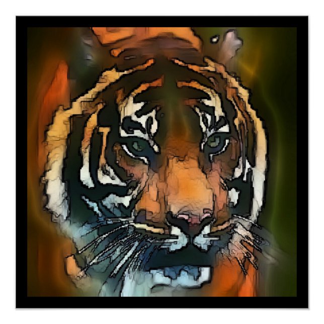 Jungle Wild Tiger Poster (Vorderseite)