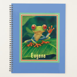 Jungle Wildlife Red Mit Augen Tree Frog Planner Planer