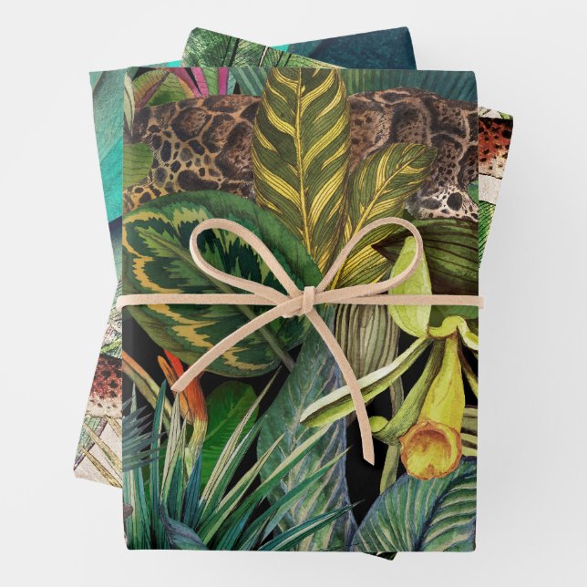 Jungle Wrapping Paper Geschenkpapier Set (Beispiel)