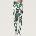Jungle Zebra Elephant Giraffe Safari Tiere Leggings<br><div class="desc">Dieses niedliche und moderne Muster ist perfekt für den Tierliebhaber. Hier finden Sie handgezeichnet Safari-Tierbilder wie Zebras, Elefanten und Giraffen mit DschungelBlätter auf weißem Hintergrund. Die Farbe ist grün, hell grün, grau, braun, gelb, schwarz und weiß. Es ist ein trendy und lustiges Muster. Genießen Sie dieses handgezeichnet Illustrationsmuster des Künstlers...</div>