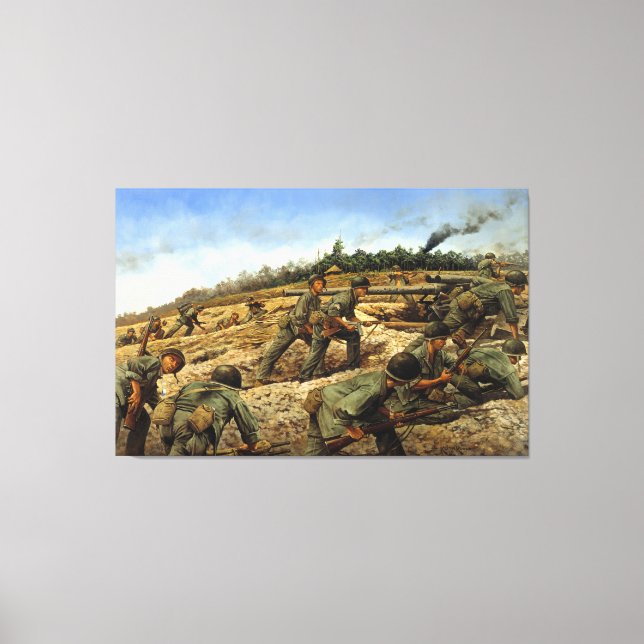 Jungleers on Biak von Keith Rocco Print Leinwanddruck (Vorderseite)