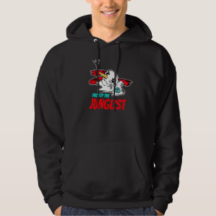 Junglist Christmas Rave Snowman Drum and Bass Dnb Hoodie