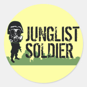 Junglist Soldat Runder Aufkleber