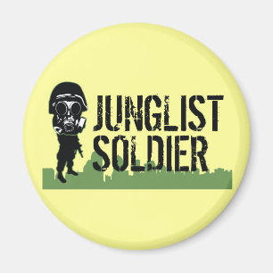 Junglist Soldier Magnet