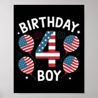 Jungs 4 Jahre alte amerikanische Flagge 4. Juli 4.
