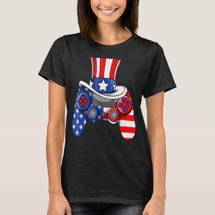 Jungs 4. Juli Video Game American Flag Onkel Sa T-Shirt