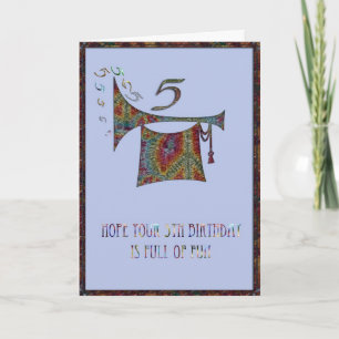 Jungs 5th Birthday Card Karte